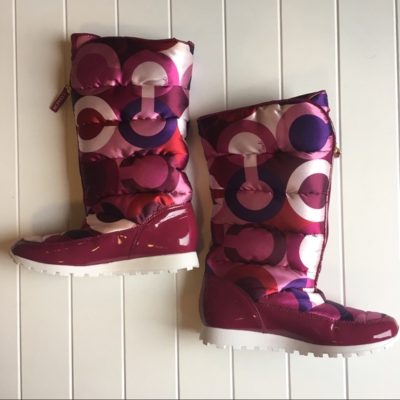 [Coach] NIB Jolt Berry Snow Boots Deadstock Cece - Picture 3 of 7